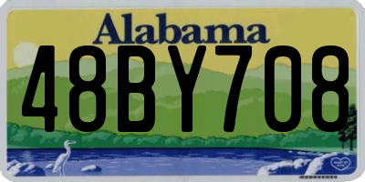 AL license plate 48BY708