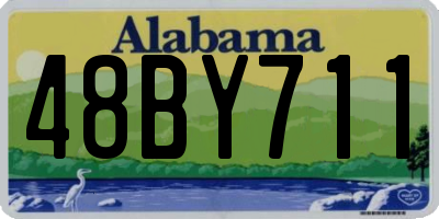 AL license plate 48BY711