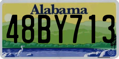 AL license plate 48BY713