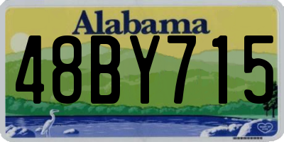 AL license plate 48BY715