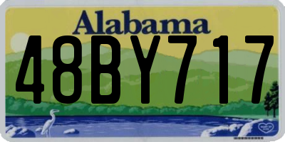 AL license plate 48BY717