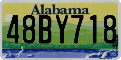 AL license plate 48BY718