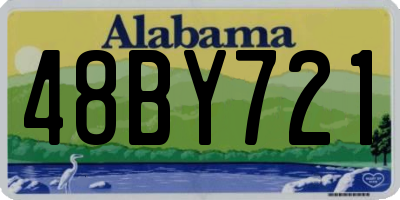AL license plate 48BY721