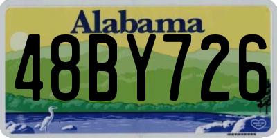 AL license plate 48BY726