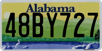 AL license plate 48BY727