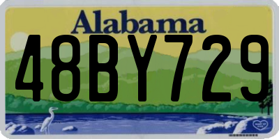 AL license plate 48BY729