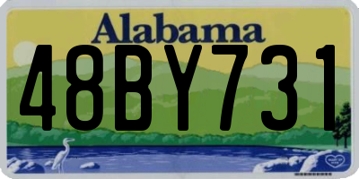 AL license plate 48BY731
