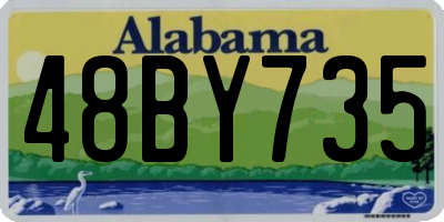 AL license plate 48BY735