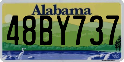 AL license plate 48BY737