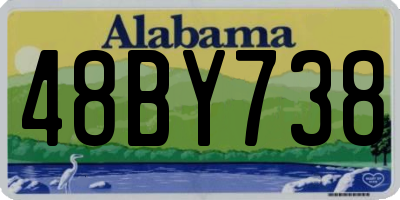 AL license plate 48BY738