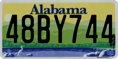 AL license plate 48BY744