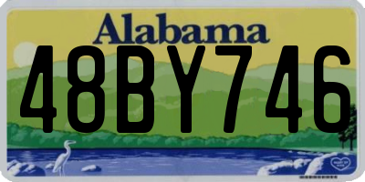 AL license plate 48BY746