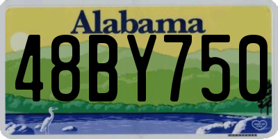 AL license plate 48BY750