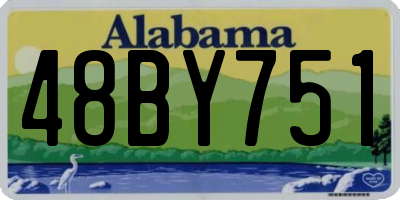 AL license plate 48BY751