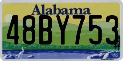 AL license plate 48BY753