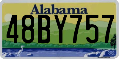 AL license plate 48BY757