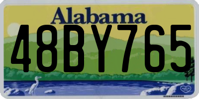 AL license plate 48BY765