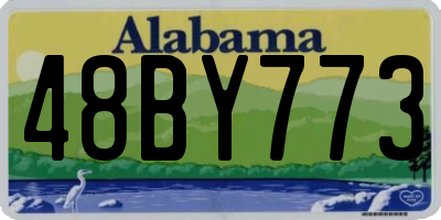 AL license plate 48BY773