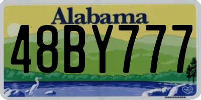 AL license plate 48BY777
