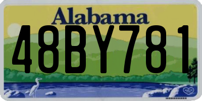 AL license plate 48BY781