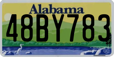 AL license plate 48BY783