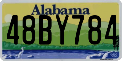 AL license plate 48BY784