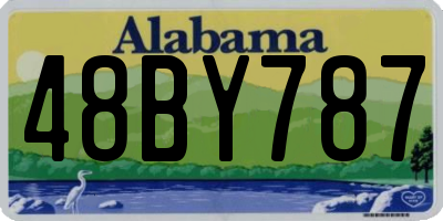 AL license plate 48BY787