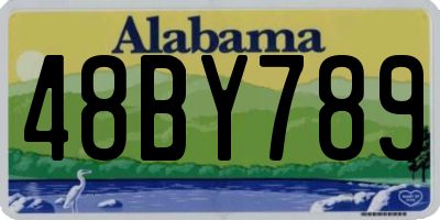 AL license plate 48BY789