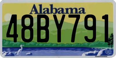 AL license plate 48BY791