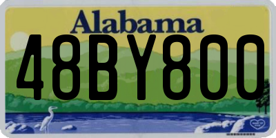 AL license plate 48BY800