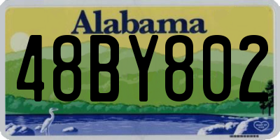 AL license plate 48BY802