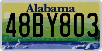 AL license plate 48BY803