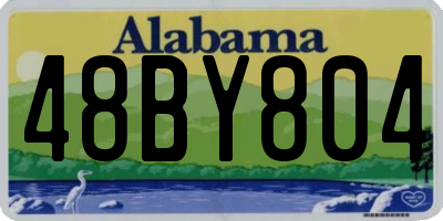 AL license plate 48BY804