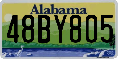 AL license plate 48BY805