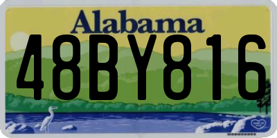 AL license plate 48BY816