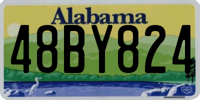 AL license plate 48BY824