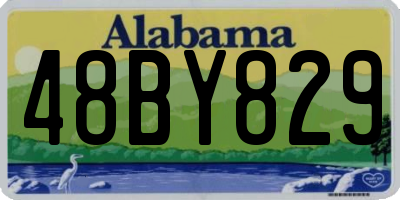 AL license plate 48BY829