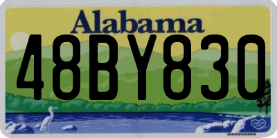 AL license plate 48BY830