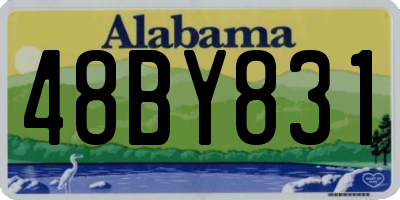 AL license plate 48BY831