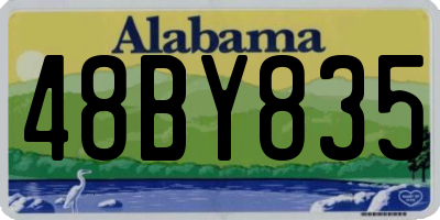 AL license plate 48BY835
