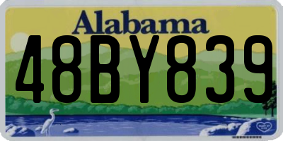 AL license plate 48BY839