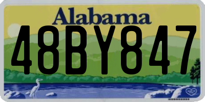 AL license plate 48BY847