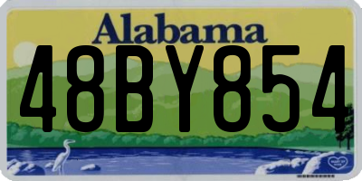 AL license plate 48BY854