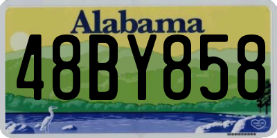 AL license plate 48BY858