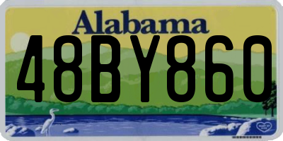 AL license plate 48BY860