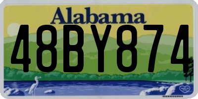 AL license plate 48BY874