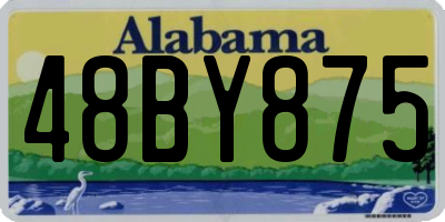 AL license plate 48BY875