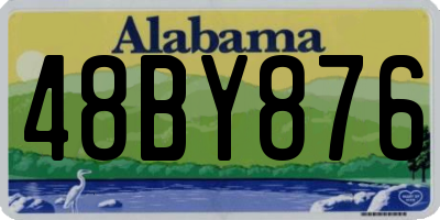 AL license plate 48BY876
