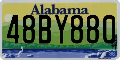 AL license plate 48BY880