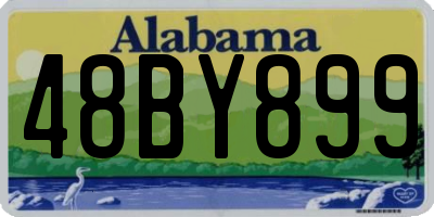 AL license plate 48BY899
